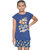Kid Kupboard Cotton Girls T-Shirt and Short Set, Blue, Half Sleeves, 9-10 Years KIDS6636