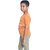 Kid Kupboard Cotton Boys T-Shirt, Orange, Half-Sleeves, 8-9 Years KIDS6645