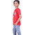 Kid Kupboard Cotton Boys T-Shirt, Red, Half-Sleeves, 9-10 Years KIDS6649