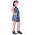 Kid Kupboard Cotton Girls A-Line Frock, Blue, Sleeveless, 7-8 Years KIDS6673