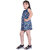 Kid Kupboard Cotton Girls A-Line Frock, Blue, Sleeveless, 7-8 Years KIDS6673