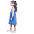 Kid Kupboard Cotton Girls A-Line Frock, Blue, Sleeveless, 6-7 Years KIDS6675