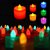 Minha Plastic Flameless  Smokeless Led Tealight Candles Set of 12 Battery Operated Flickering Led Lights Diya Electric