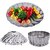 Aseenaa 10 Inch Stainless Steel Steamer Basket for Vegetable/Insert for Pots, Pans, Crock Pots  More (Set of 1)