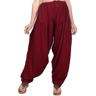 Patiala salwar waist 28-36(Maroon)