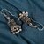 LUCKY JEWELLERY Oxidised Silver Jhumki Earrings For Girls & Women - Pair of 1 (66-N4JO-1980-S)