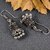 LUCKY JEWELLERY Oxidised Silver Jhumki Earrings For Girls & Women - Pair of 1 (66-N4JO-1980-S)
