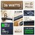 Mivi Fort Q26 Soundbar with 26W Bluetooth Soundbar 2.0 Channel with 2 in-Built Full-Range Speakers Multiple Input Modes 6H Playtime 2500mAh Made in India soundbar for TV