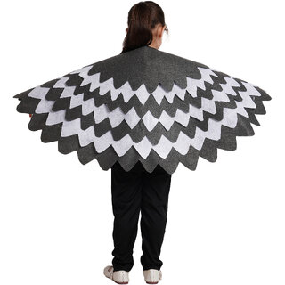 Kaku Fancy Dresses Black Crow Bird Wing Fancy Dress Accessory for Kids - Multicolor, Freesize