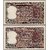 two Rupee  Diamond Fancy No 999999 and 1000000 Banknotes