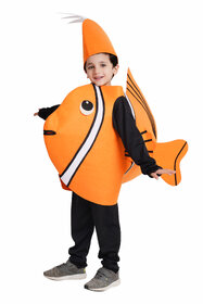 Kaku Fancy Dresses Nemo Fish Cutout for kids, Clown Fish Costume For Boys  Girls (Freesize/Only Cutout with Cap)