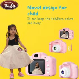 Kaash collections Toy Imagine Kids Digital Camera 2.0 Inch Screen, Compact Pink Design, Video Recorder, Photo Capture