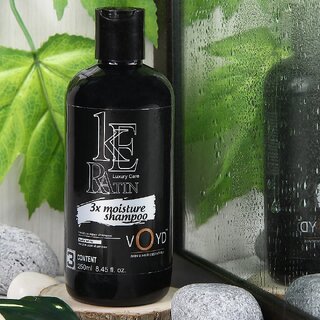 VOYD Keratin 3X Moisture Repair Hair Shampoo, Strengthening  Cleansing Formula