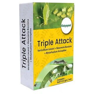 KATYAYANI TRIPLE ATTACK  VERTICILLIUM LECANII + BEAUVERIA BASSIANA + METARHIZIUM ANISOPLIAE  BIO PESTICIDE POWDER