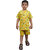 Kid Kupboard Cotton Baby Boys T-Shirt and Short Set, Yellow, Sleeveless, 4-5 Years KIDS6679