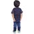 Kid Kupboard Cotton Baby Boys T-Shirt, Blue, Half-Sleeves, 3-4 Years KIDS6686