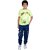 Kid Kupboard Cotton Boys T-Shirt, Green, Half-Sleeves, 8-9 Years KIDS6687