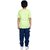 Kid Kupboard Cotton Boys T-Shirt, Green, Half-Sleeves, 8-9 Years KIDS6687