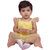 Kid Kupboard Cotton Baby Girls A-Line Frock, Light Yellow, Sleeveless, 9-12 Months KIDS6696
