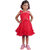 Kid Kupboard Cotton Girls A-Line Frock, Red, Sleeveless, 5-6 Years KIDS6697