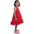 Kid Kupboard Cotton Girls A-Line Frock, Red, Sleeveless, 5-6 Years KIDS6697