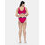 Bold & Bae Fashion Beachwear Scoop Neck Bikini Set In Solid Red