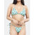 Bold & Bae Fashion Triangle Bikini Top & Bottom In Blue