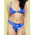 Bold & Bae Fashion Starry Print Bikini Set In blue
