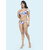 Bold  Bae Fashion Beachwear Ruffled Bikini Top With Panty In Blue