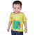 Kid Kupboard Cotton Baby Boys T-Shirt, Yellow, Half-Sleeves, 2-3 Years KIDS6705