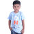 Kid Kupboard Cotton Baby Boys T-Shirt, Light Blue, Half-Sleeves, 3-4 Years KIDS6706