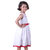 Kid Kupboard Cotton Baby Girls A-Line Frock, Light White, Sleeveless, 7-8 Years KIDS6712