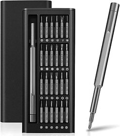 (Set of 24) Magnetic Precision Screwdriver Set with Ergonomic Handle & Portable Case | Multi-Head Pocket Tool Kit for DIY
