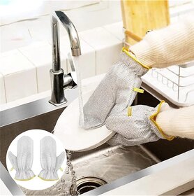 1 pc wire Dishwashing gloves , kitchen cleaning gloves, cleaning tools