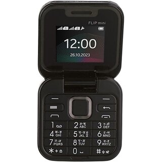 MTR Flip Mini  (Dual Sim, 1.77 Inch Display, 2000mAh Battery, Black)
