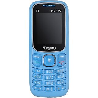 Tryto T1 312 Pro  (Dual Sim, 1.8 Inch Display, 1000mAh Battery, Light Blue)