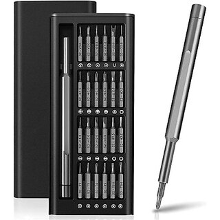 (Set of 24) Magnetic Precision Screwdriver Set with Ergonomic Handle & Portable Case | Multi-Head Pocket Tool Kit for DIY
