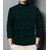 Fashlook Mens Green Solid High Neck Full Sleeve Sweatshirt