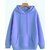 Fashlook Mens Blue Solid Hooded Full Sleeve Sweatshirt
