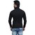 Fashlook Mens Black Solid High Neck Full Sleeve Sweatshirt