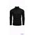 Fashlook Mens Black Solid High Neck Full Sleeve Sweatshirt