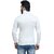 Fashlook Mens White Solid High Neck Full Sleeve Sweatshirt