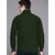 Fashlook Bomber Solid Full Sleeve Dark Green Jacket for Mens