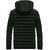 Fashlook Puffer Solid Full Sleeve Dark Green Jacket for Mens