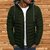 Fashlook Puffer Solid Full Sleeve Dark Green Jacket for Mens