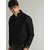 Fashlook Bomber Solid Full Sleeve Black Jacket for Mens