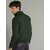 Fashlook Bomber Solid Full Sleeve Dark Green Jacket for Mens