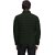 Fashlook Fluffy Solid Full Sleeve Dark Green Jacket for Mens