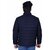 Fashlook Bomber Solid Full Sleeve Navy Blue Jacket for Mens