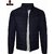 Fashlook Quilted Solid Full Sleeve Dark Blue Jacket for Mens